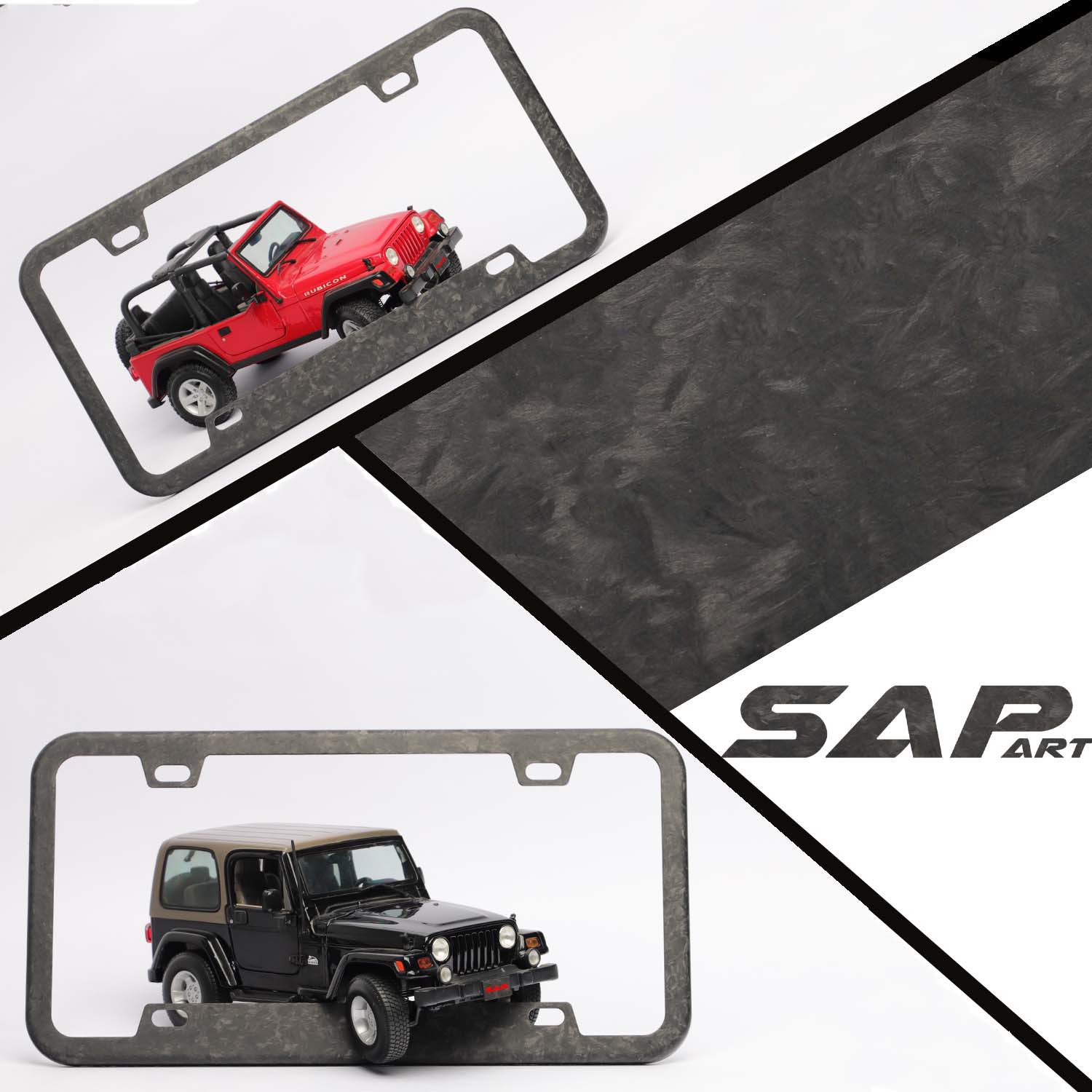 SAPart Forged Carbon Composites License Plate Frame (US Spec)